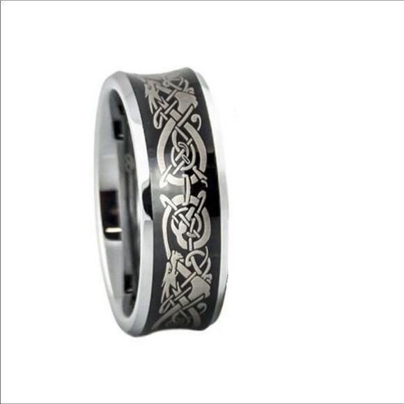 Laser Cut Titanium Ring - Picture 7 of 8